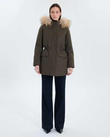Parka Parson Parka mi-longue kaki ZAPA