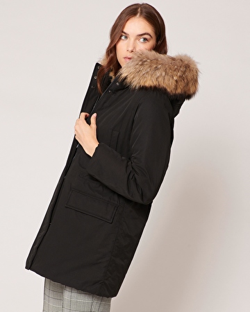 Parka Parson Parka mi-longue noire ZAPA