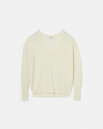 Pull Pucci Pull col V écru ZAPA