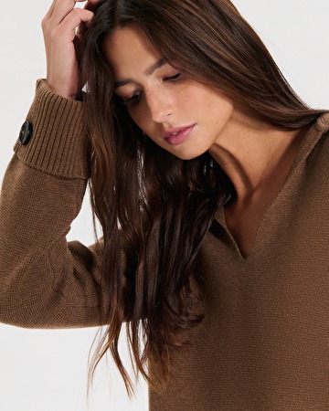 Pull Nilim Pull &agrave; capuche cannelle ZAPA
