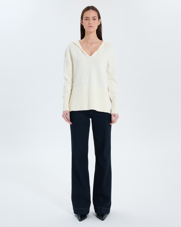 Pull Novalie Pull à capuche écru ZAPA