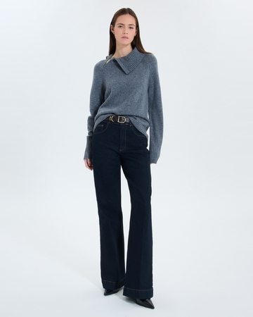 Pull Nuala Pull en laine gris chiné ZAPA