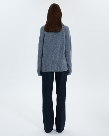 Pull Nuala Pull en laine gris chiné ZAPA