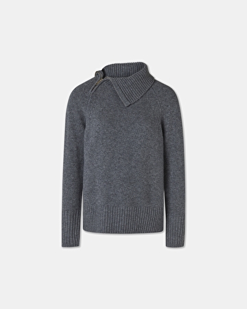 Pull Nuala Pull en laine gris chiné ZAPA