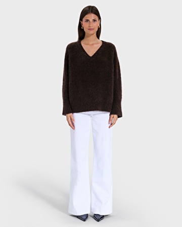 Pull Nuvola Pull col V chocolat ZAPA