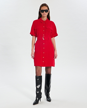 Robe Royo Robe saharienne rouge ZAPA