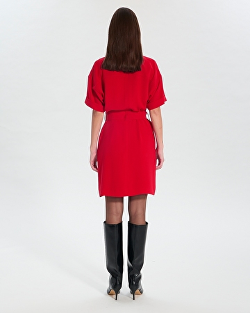 Robe Royo Robe saharienne rouge ZAPA