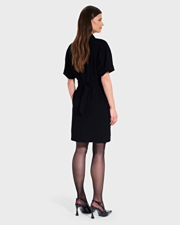 Robe Royo Robe saharienne noire ZAPA