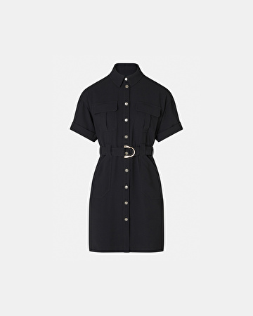 Robe Royo Robe saharienne noire ZAPA