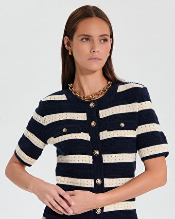 Robe Risma Robe façon tweed à rayures ZAPA