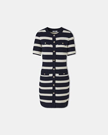 Robe Risma Robe façon tweed à rayures ZAPA