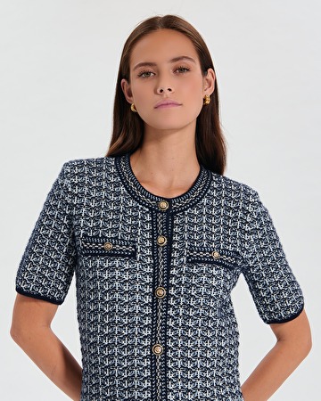 Robe Risma Robe façon tweed nocturne ZAPA