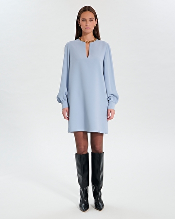 Robe Rheala Robe droite bleu ciel ZAPA