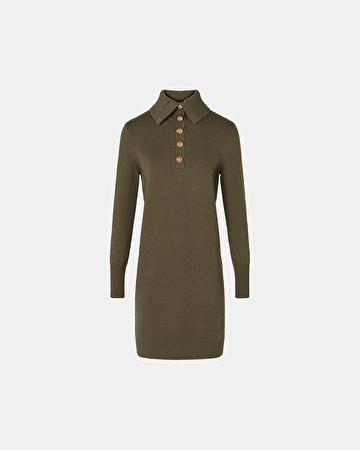Robe Ruriel Robe en maille kaki ZAPA