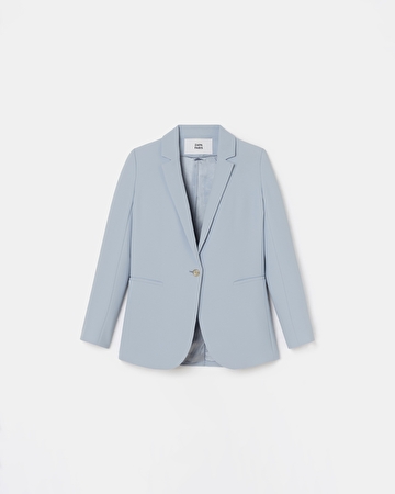 Veste Victorina Veste de costume en cr&ecirc;pe bleu ciel ZAPA