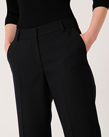 Pantalon paul Pantalon ajust&eacute; noir ZAPA