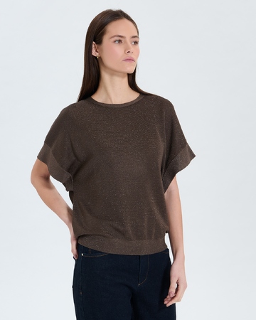 Pull Pradel Pull manches courtes taupe ZAPA
