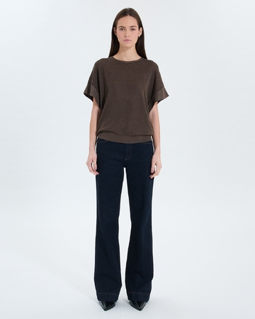 Pull Pradel Pull manches courtes taupe ZAPA