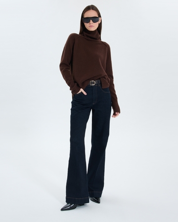 Pull Nefeli Pull Nefeli chocolat en cachemire ZAPA