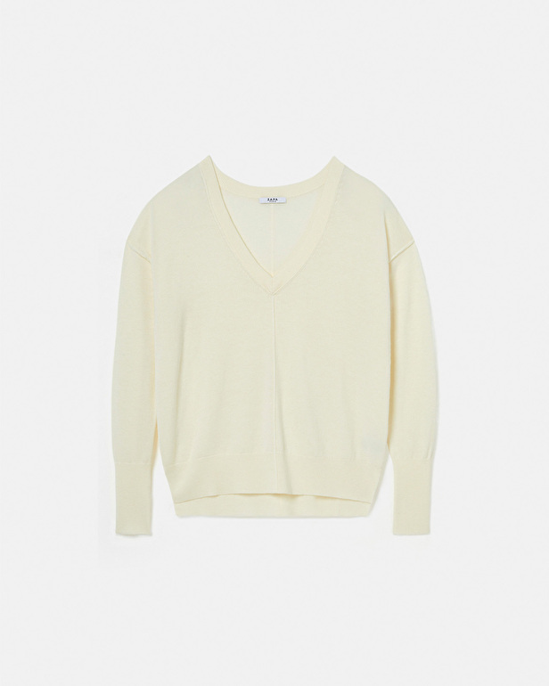 Pull Pucci Pull col V &eacute;cru ZAPA