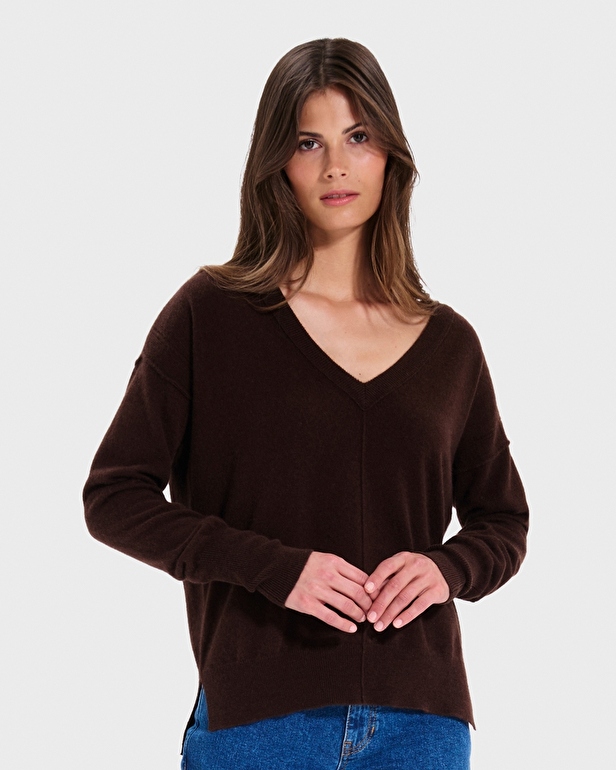 Pull Pucci Pull Pucci chocolat en cachemire ZAPA