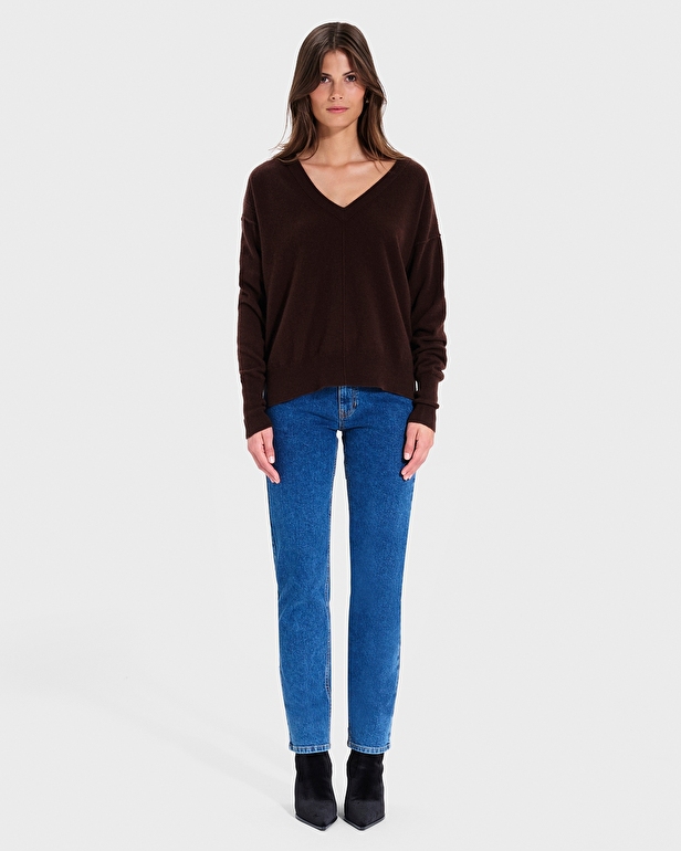 Pull Pucci Pull Pucci chocolat en cachemire ZAPA