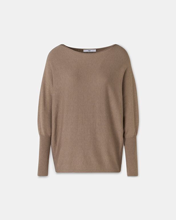 Pull Penseeboat Pull encolure bateau camel ZAPA