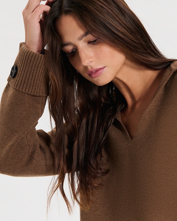 Pull Nilim Pull &agrave; capuche cannelle ZAPA