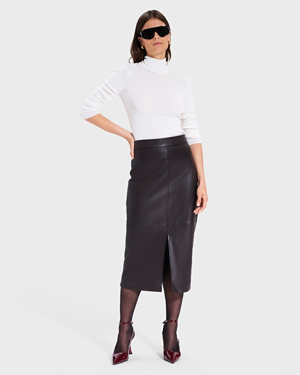 Pull Norvind Pull fin col roul&eacute; &eacute;cru ZAPA