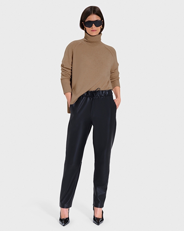 Pull Nefeli Pull col roul&eacute; en cachemire camel ZAPA