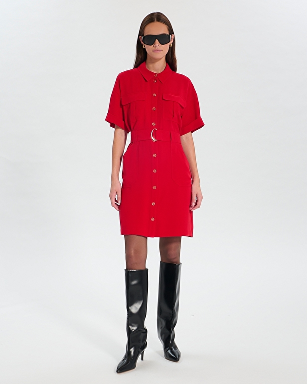Robe Royo Robe saharienne rouge ZAPA