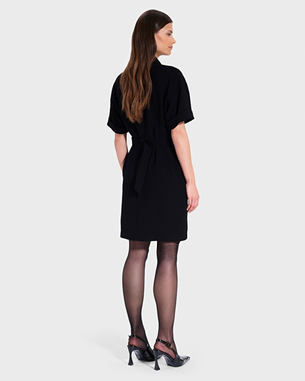 Robe Royo Robe saharienne noire ZAPA