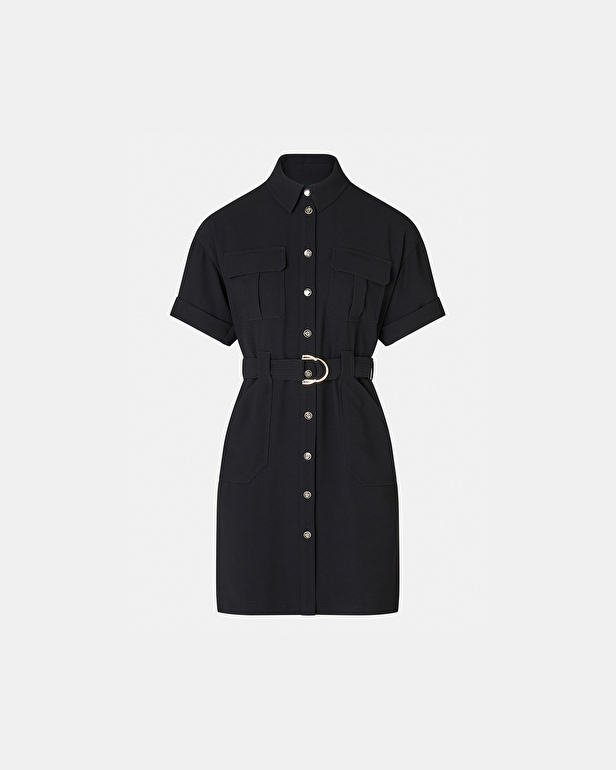 Robe Royo Robe saharienne noire ZAPA