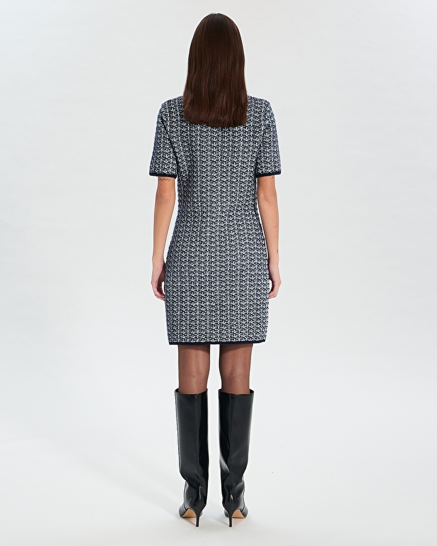 Robe Risma Robe fa&ccedil;on tweed nocturne ZAPA