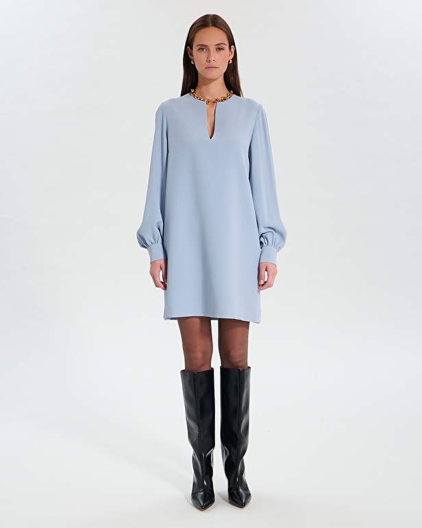Robe Rheala Robe droite bleu ciel ZAPA