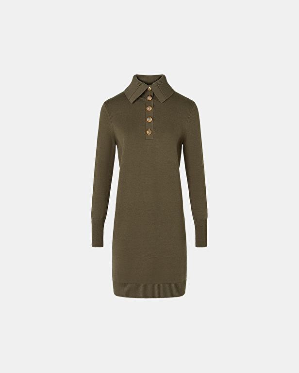Robe Ruriel Robe en maille kaki ZAPA