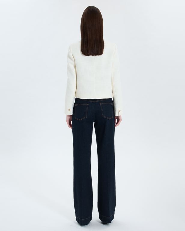 Veste Valse Veste en tweed &eacute;crue ZAPA