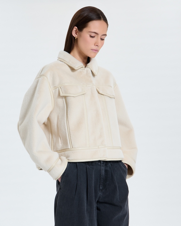 Veste Monge Veste r&eacute;versible &eacute;crue ZAPA