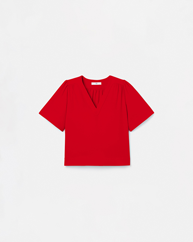 Top Tahiel Top fluide rouge ZAPA