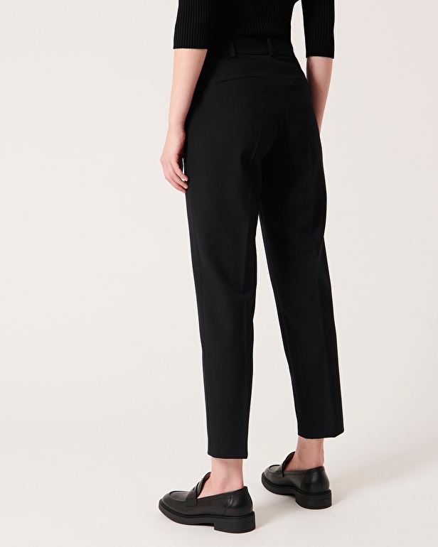 Pantalon paul Pantalon ajust&eacute; noir ZAPA
