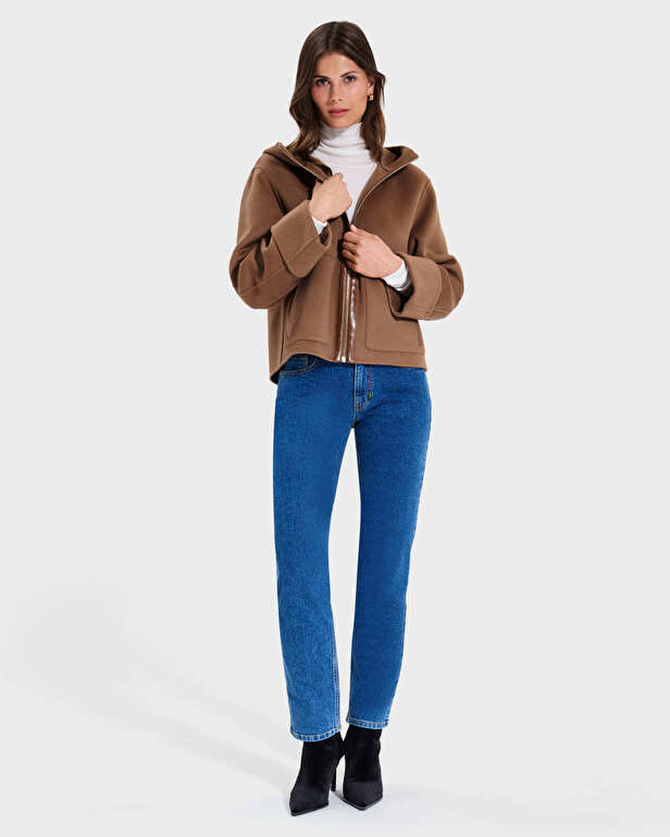 Manteau Marjy Manteau court camel ZAPA