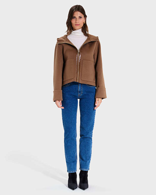 Manteau Marjy Manteau court camel ZAPA