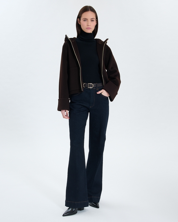 Manteau Marjy Manteau Marjy chocolat ZAPA