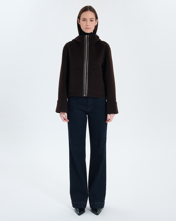 Manteau Marjy Manteau Marjy chocolat ZAPA