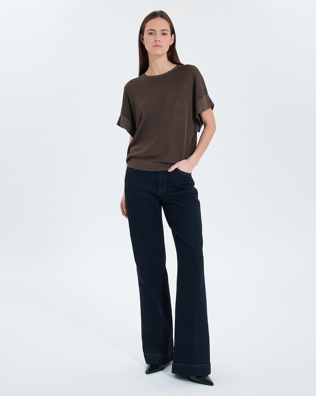Pull Pradel Pull manches courtes taupe ZAPA