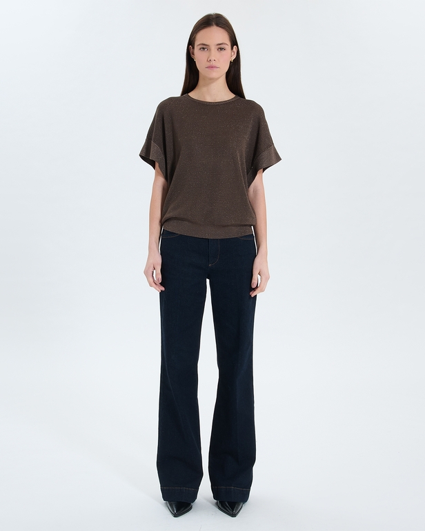 Pull Pradel Pull manches courtes taupe ZAPA