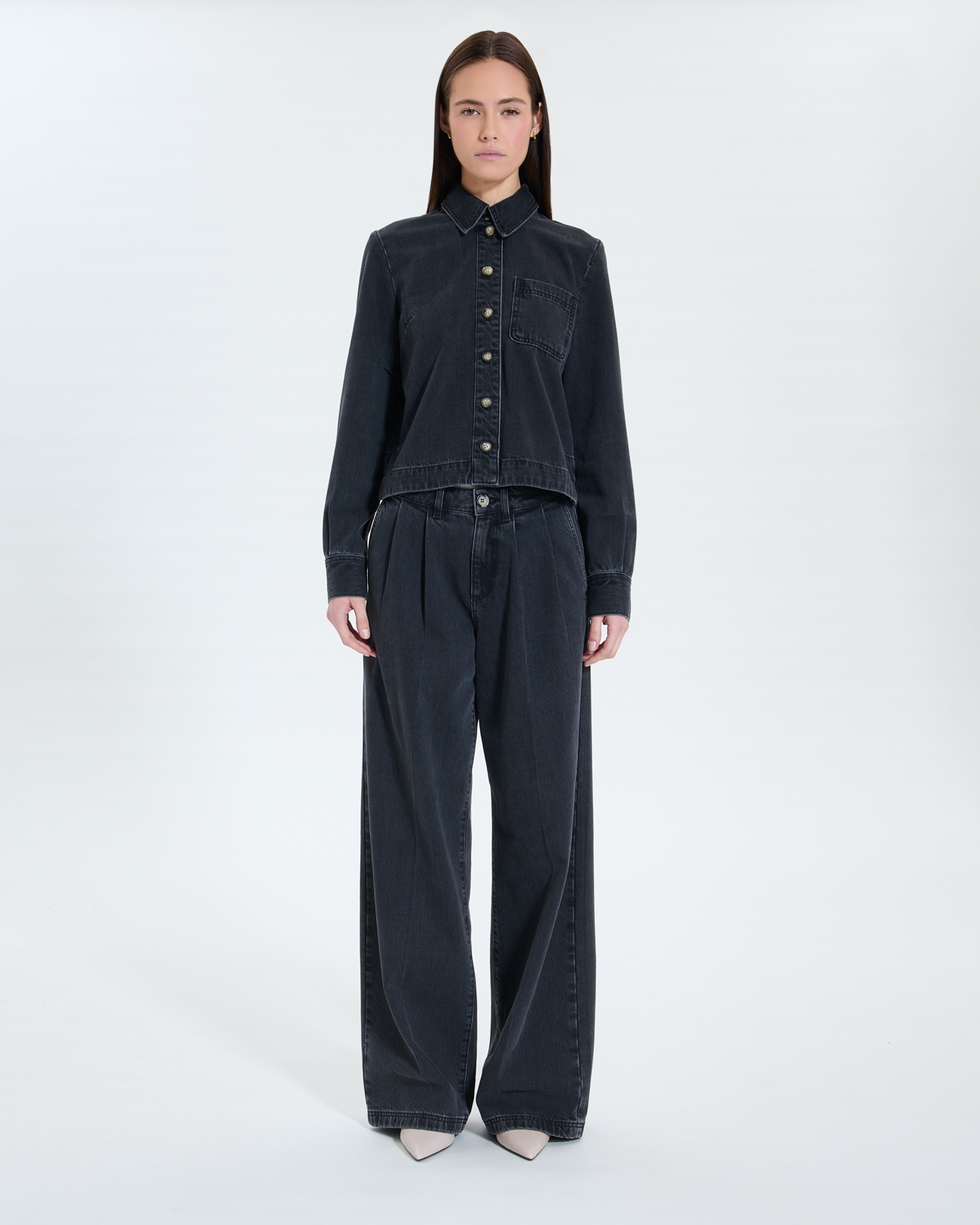 Chemise Coline Chemise en jean noire ZAPA