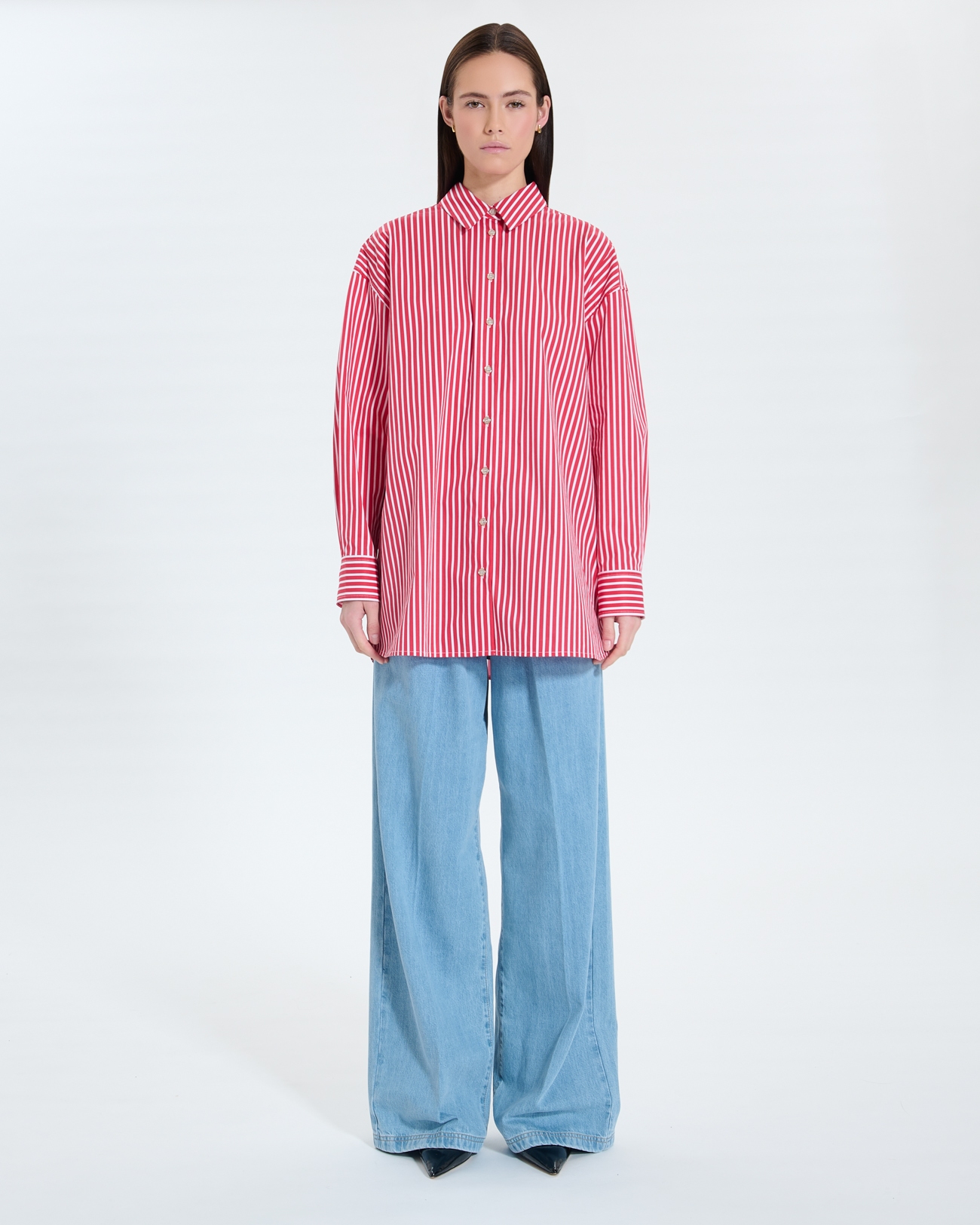 Chemise Clarisse Chemise en popeline &agrave; rayures ZAPA