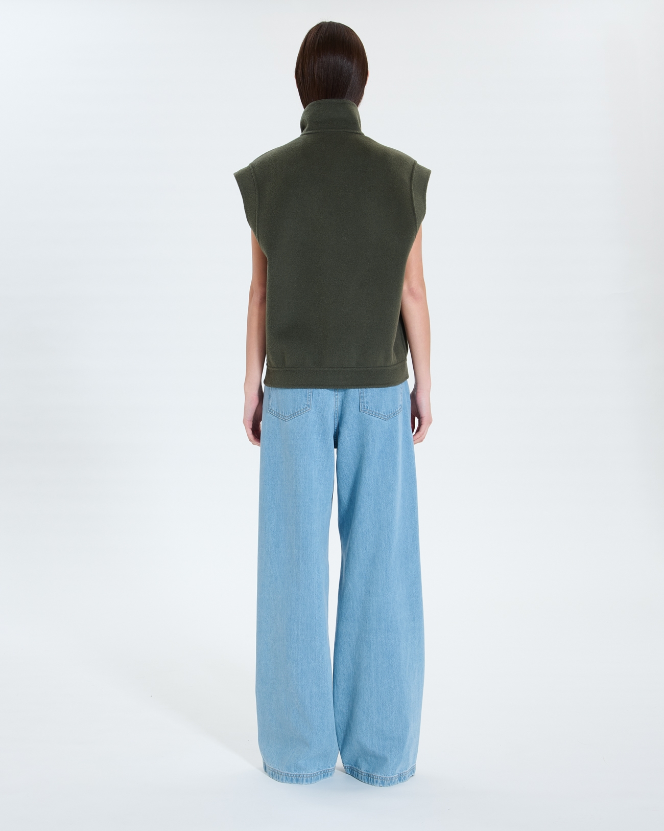 Veste Guo Veste sans manches kaki ZAPA