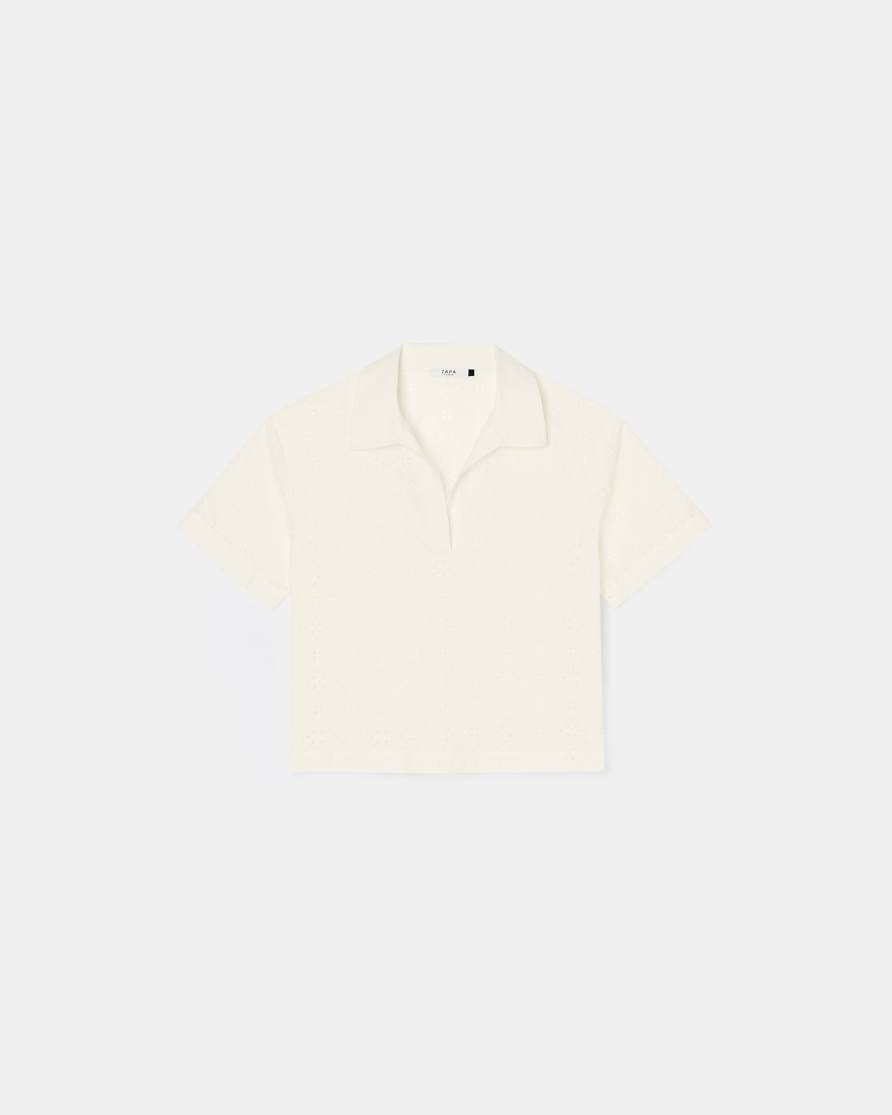 Top Teyma Top ample en broderie anglaise &eacute;crue ZAPA